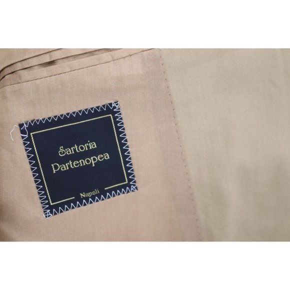 Sartoria partenopea sport coat mens 48 3 button half lined Italy‎ made cotton - Picture 12 of 16